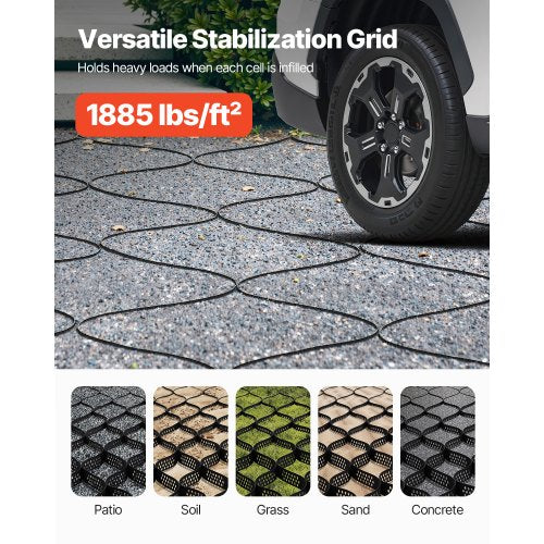 Gravel Grid 2 Inch Depth 164 x 6.5 FT 5000 x 1980 mm 1880 LBS Per Sq
