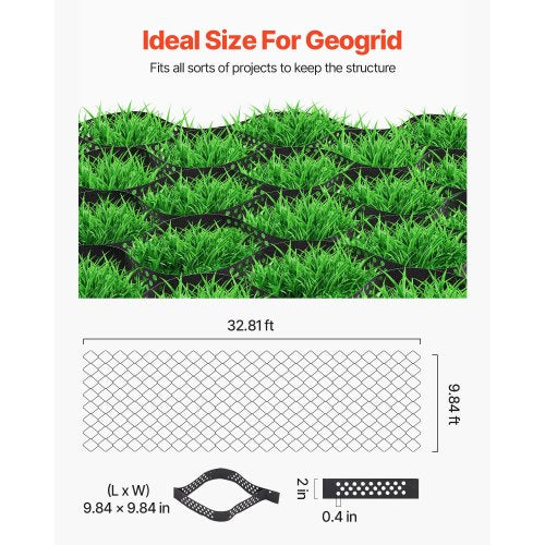 Gravel Grid 2 Inch Depth 3281 x 984 FT 10000 x 3000 mm 1880 LBS Per Sq ft Grass