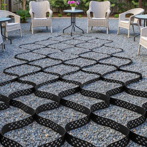 Gravel Grid 2 Inch Depth 3281 x 984 FT 10000 x 3000 mm 1880 LBS Per Sq ft Grass