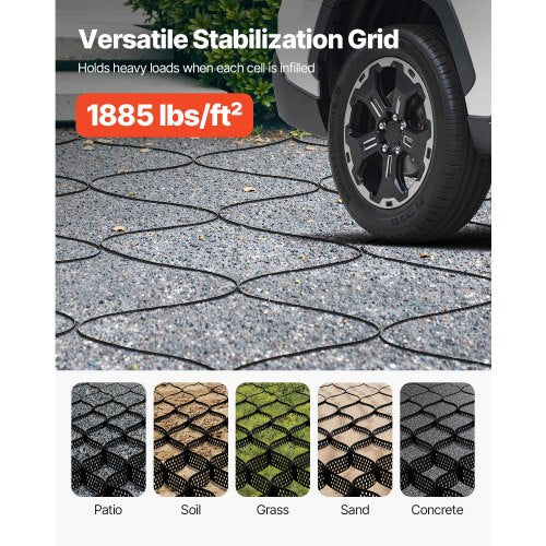 Gravel Grid 3 Inch Depth 1706 x 886 FT 5200 x 2700 mm 1880 LBS Per Sq