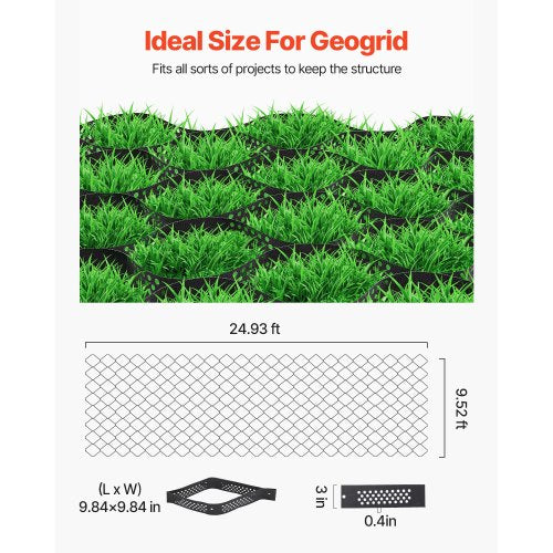 Gravel Grid 3 Inch Depth 2493 x 952 FT 7600 x 2900 mm 1880 LBS Per Sq