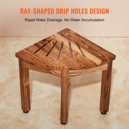 Corner Teak Shower Bench 124 Height 115 Radius 100 Teak Wood Corner