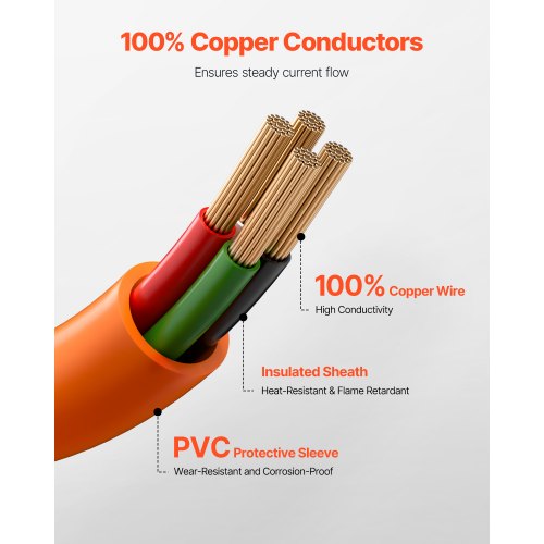 50 ft Dryer Extension Cord 4Prong NEMA 1430P to 1430R Dryer Cord