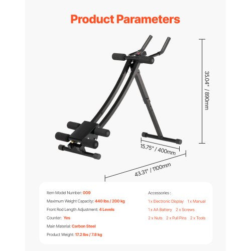 AB Workout Machine Ab Workout Equipment at Home Gym Core Abdominal 1