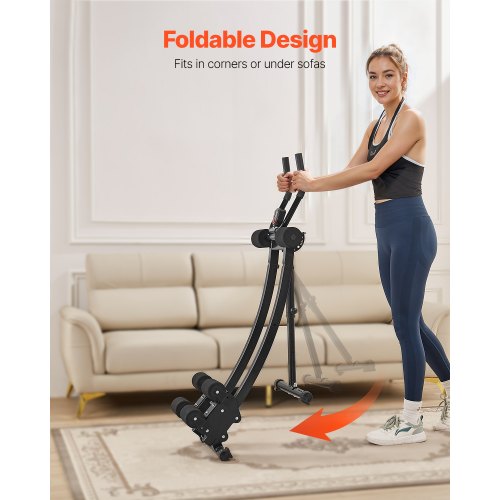 AB Workout Machine Dualtrack Ab Workout Equipment at Home Gym Core