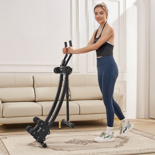 AB Workout Machine Dualtrack Ab Workout Equipment at Home Gym Core