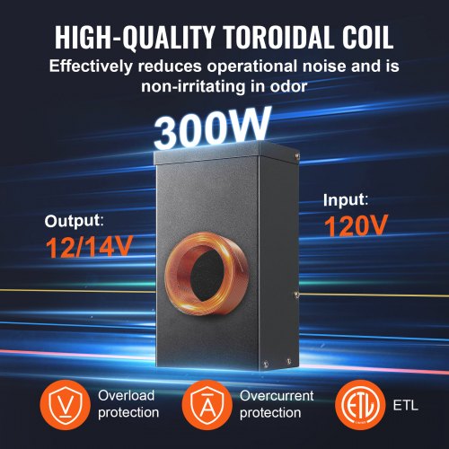 300W Low Voltage Landscape Transformer with Timer and Photocell Sensor