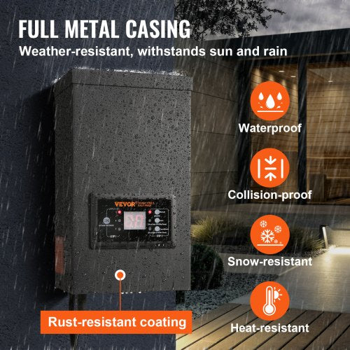 300W Low Voltage Landscape Transformer with Timer and Photocell Sensor