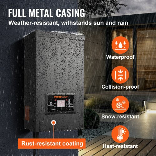 600W Low Voltage Landscape Transformer with Timer and Photocell Sensor