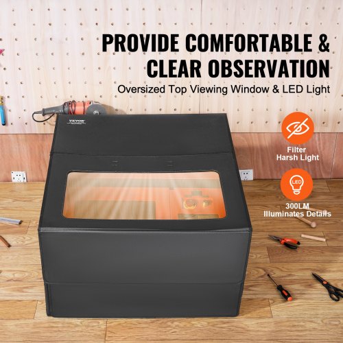Laser Engraver Enclosure 315 x 315 x 196 Flame Retardant and Fireproof