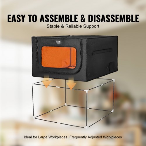 Laser Engraver Enclosure 315 x 315 x 196 Fireproof Protective Cover – 500 MM