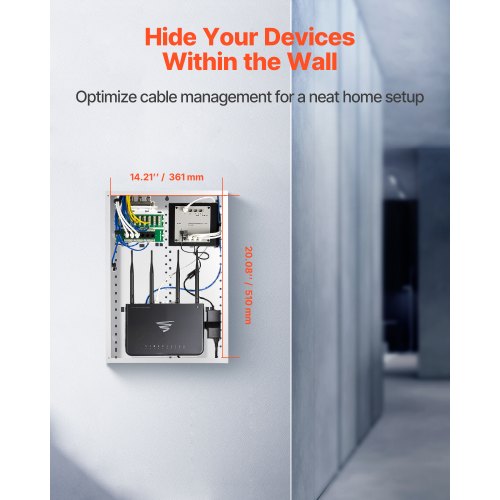 Structured Media Enclosure 20Inch Recessed inWall Media Box with Cover