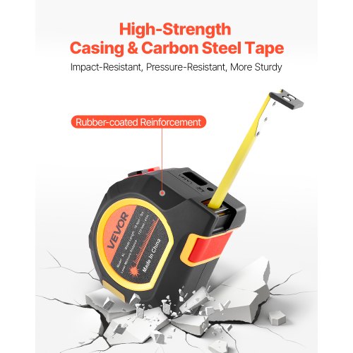2in1 Laser Tape Measure 135Ft Rechargeable Laser Measurement Tool 16Ft