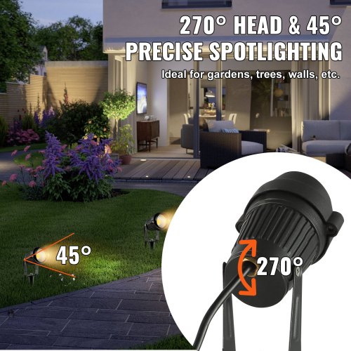 Landscape Lighting 6W Low Voltage LED Landscape Lights IP66 Waterproof
