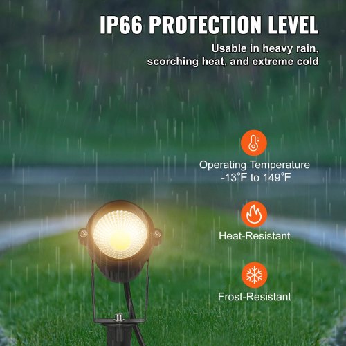 Landscape Lighting 6W Low Voltage LED Landscape Lights IP66 Waterproof