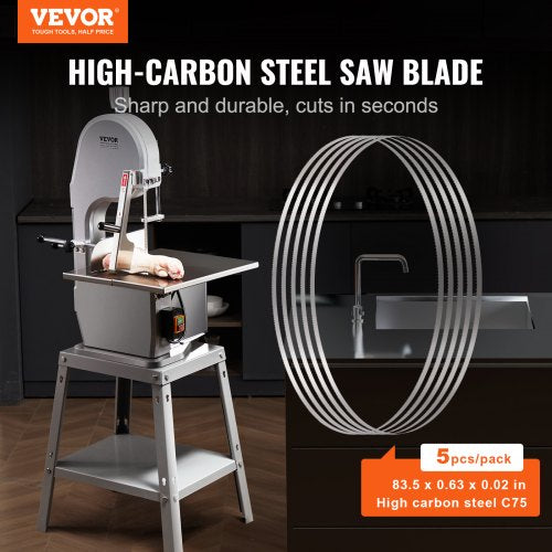 Band Saw Blade for Cutting Meat Bone 835x063x002 Carbon Steel 5 PCS