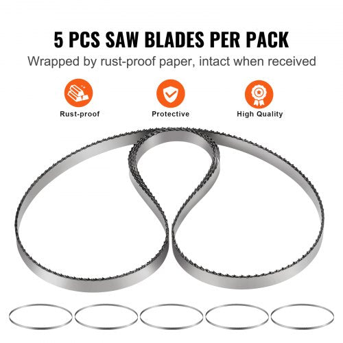 Band Saw Blade for Cutting Meat Bone 512x063x002 Carbon Steel 5 PCS