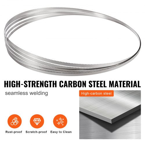 Band Saw Blade for Cutting Meat Bone 823x063x002 Carbon Steel 5 PCS