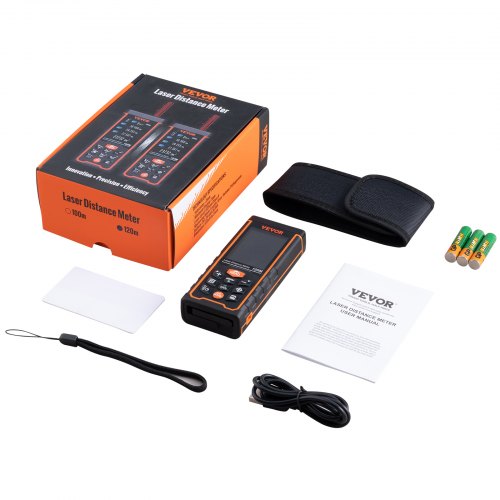 Laser Measure 400 ft ±116 Accuracy Laser Distance Measure with 100Group Storage