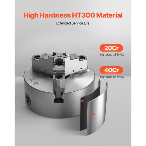 3Jaw Lathe Chuck 6 Inch 160 mm SelfCentering Chuck with 1 12 in8