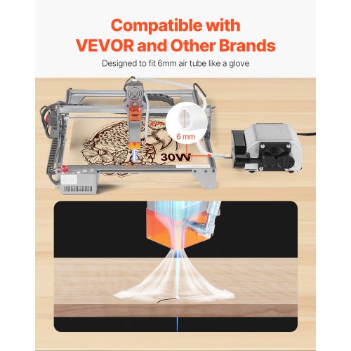 Air Assist Adjustable 30 Lmin Airflow Air Assist Pump Kit for Laser