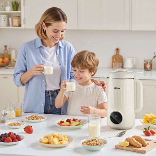 8in1 Nut Milk Maker 41 oz Soy Milk Maker Machine with 10 Blades for Homemade Oat