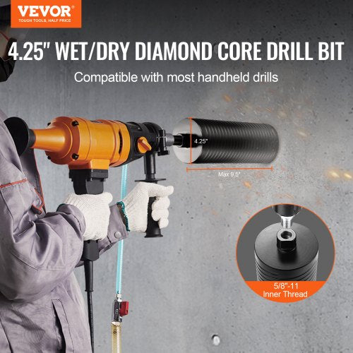 Core Drill Bit 425 WetDry Diamond Core Drill Bits for Brick and Block
