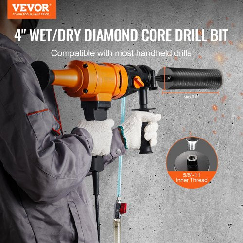 Core Drill Bit 4 WetDry Diamond Core Drill Bits for Brick and Block