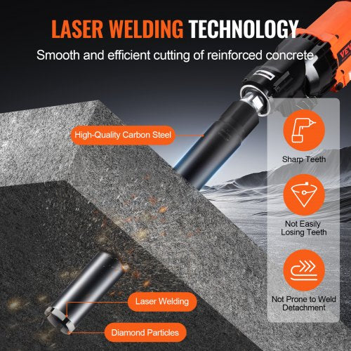 Core Drill Bit 2 Wet Diamond Core Drill Bits 14 Drilling Depth Concrete