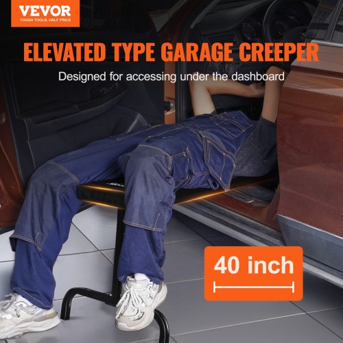 Under Dash Creeper 40 in 330 lbs Load Capacity Rolling Mechanic Garage