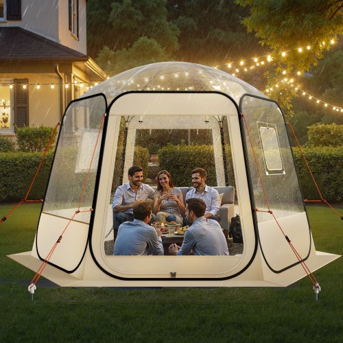 Pop up Bubble Tent 10 x 9.2 ft Waterproof UVResistant Clear Camping
