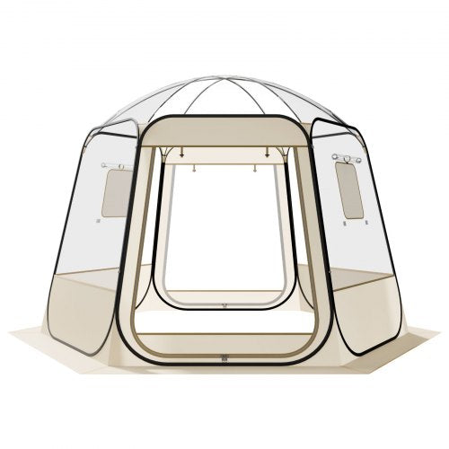 Pop up Bubble Tent 10 x 9.2 ft Waterproof UVResistant Clear Camping