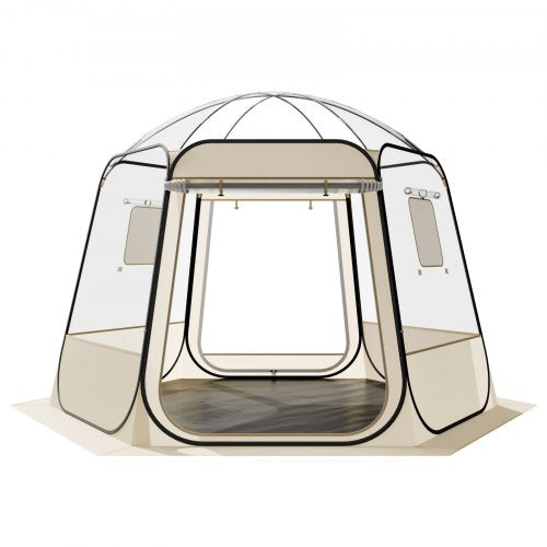 Pop up Bubble Tent 10 x 9.2 ft Waterproof UVResistant Clear Camping