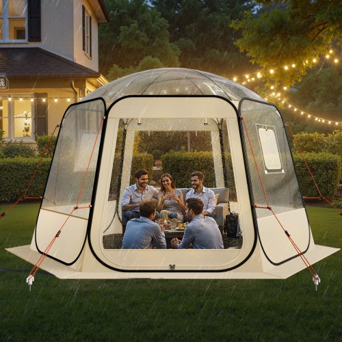 Pop up Bubble Tent 11 x 10.2 ft Waterproof UVResistant Clear Camping