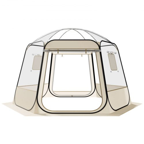Pop up Bubble Tent 11 x 10.2 ft Waterproof UVResistant Clear Camping