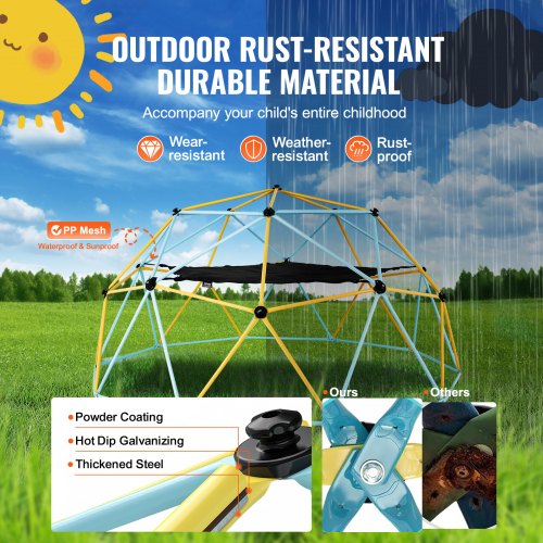 Climbing Dome for Kids 3 to 10 Years Old10FT Geometric Dome Climber