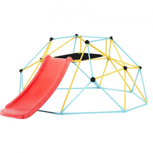 Climbing Dome for Kids 3 to 9 Years Old 8FT Geometric Dome Climber with Slide