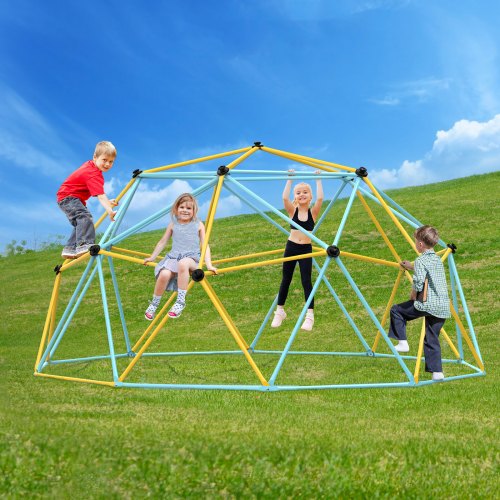 Climbing Dome Jungle Gym Supports 750LBS and Easy Assembly 10FT Geometric