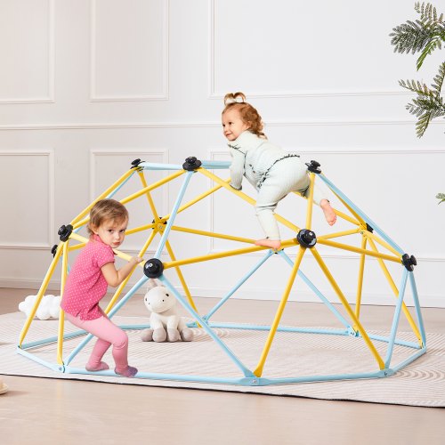 Climbing Dome Jungle Gym Supports 600LBS and Easy Assembly 6FT Geometric