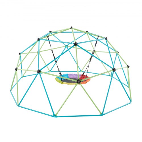 Climbing Dome 10FT Geometric Dome Climber with Saucer Swing 1000LBS