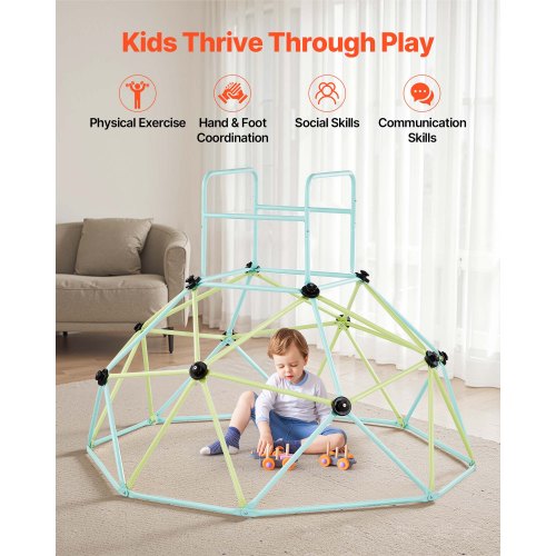 Climbing Dome 6FT Geometric Dome Climber for Kids 600LBS Loading