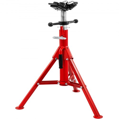 Pipe Jack Stand with 4Ball Transfer VHead and Folding Legs 1500LB Welding