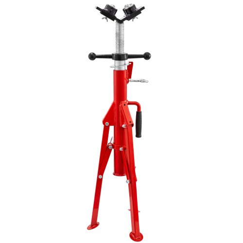 Pipe Jack Stand with 4Ball Transfer VHead and Folding Legs 1500LB Welding