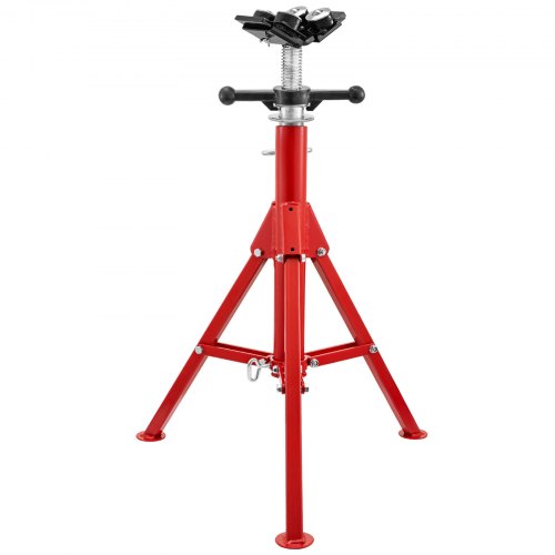 Pipe Jack Stand with 4Ball Transfer VHead and Folding Legs 1500LB Welding