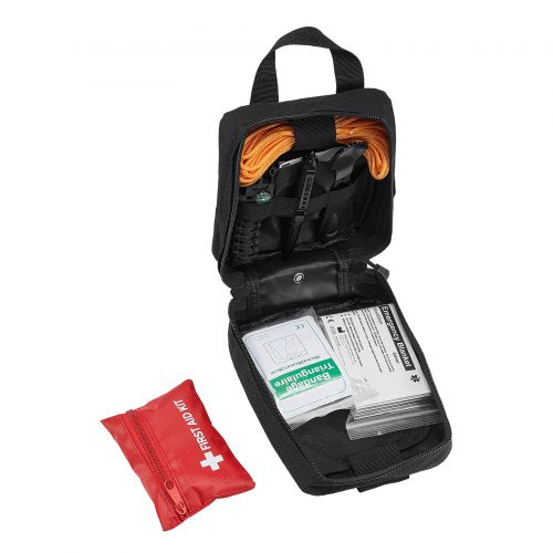 Survival First Aid Kit 250 Pieces 600D Nylon Trauma First Aid Bag