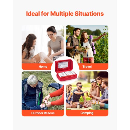 First Aid Kit 500 Pieces 600D Nylon Large Survival First Aid Bag