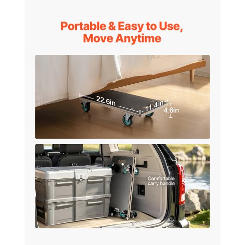 Furniture Dolly 551 lbs Load Capacity Furniture Moving Dollies with 4 TPR
