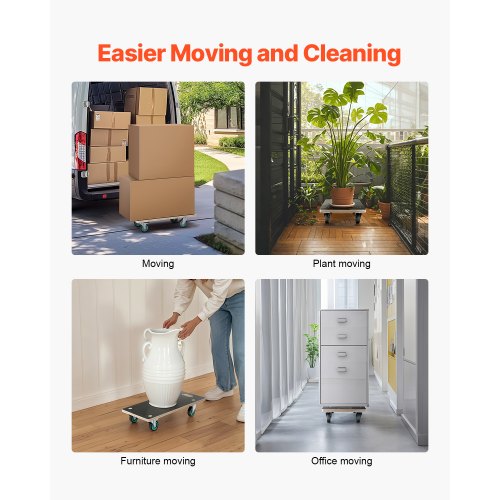 Furniture Dolly 551 lbs Load Capacity Furniture Moving Dollies with 4 TPR