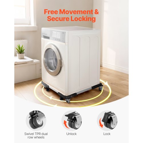 Fridge Stand Mobile Base 1100 lbs Load Capacity Washing Machine Stand with 8
