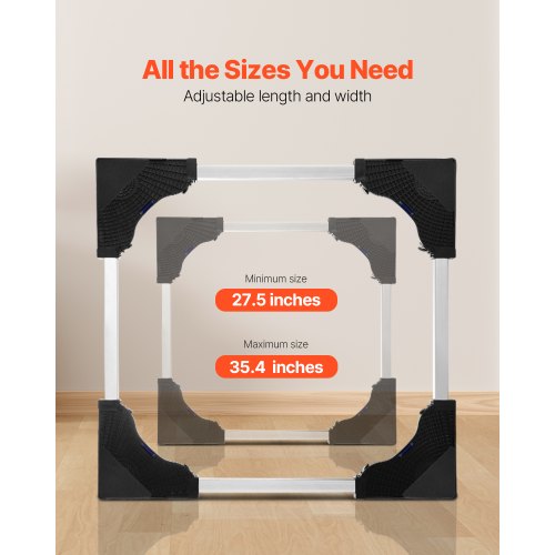 Fridge Stand Mobile Base 1100 lbs Load Capacity Washing Machine Stand with 8